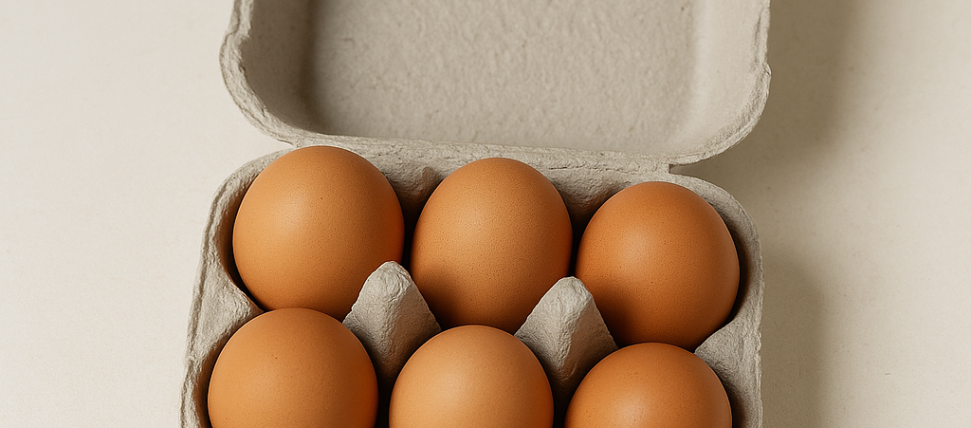 Combien de temps peut-on garder des œufs – photo d’œufs frais dans leur boîte illustrant les bonnes pratiques de conservation.
